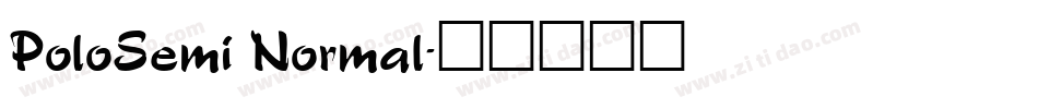 PoloSemi Normal字体转换